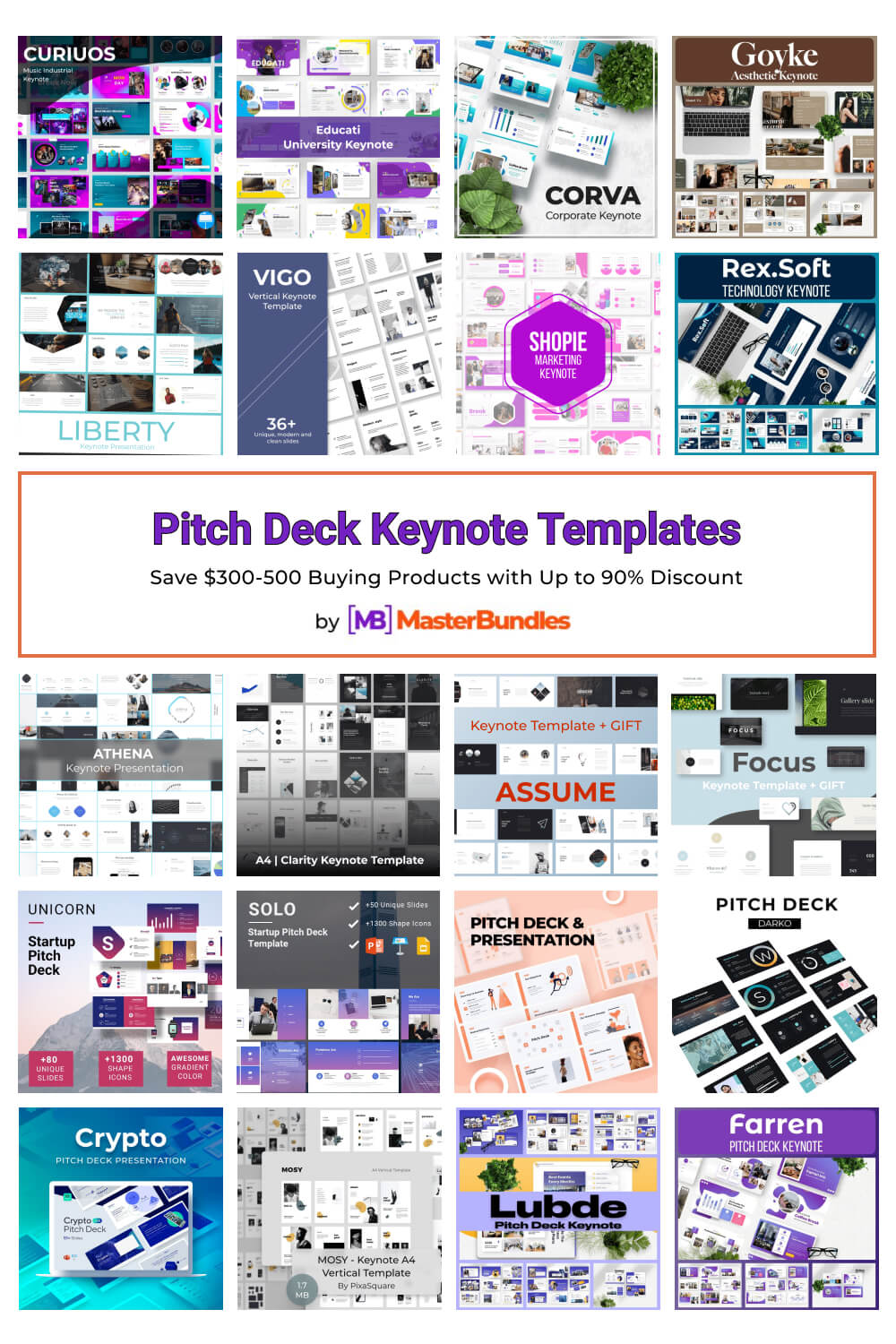 pitch deck keynote templates pinterest image.