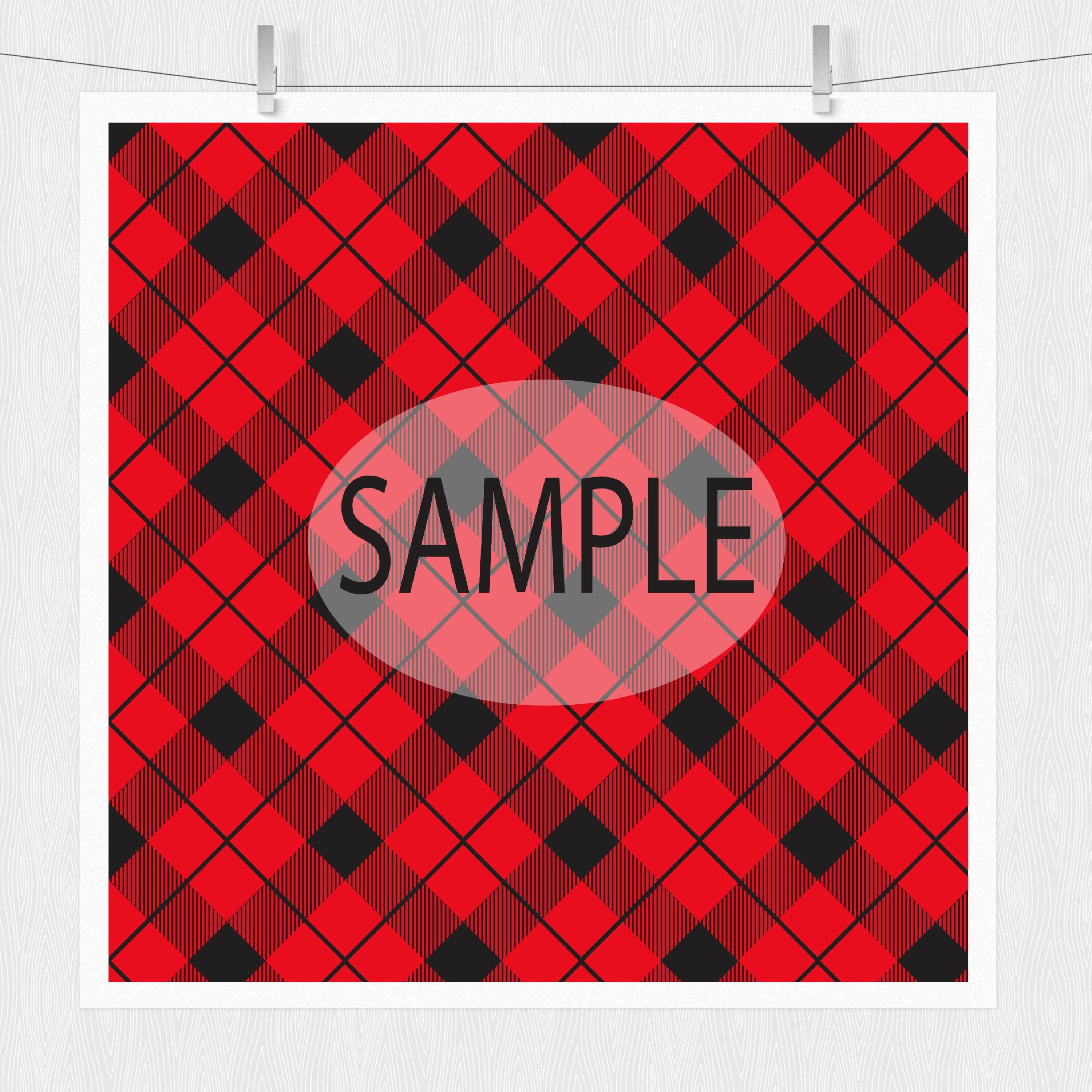 Red print in a Scotland style.