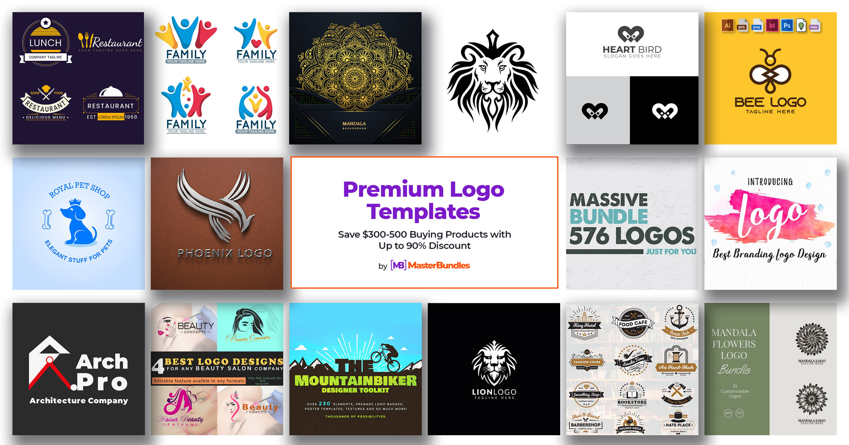 CREATIVE GAMING LOGO DESIGN BUNDLES - MasterBundles