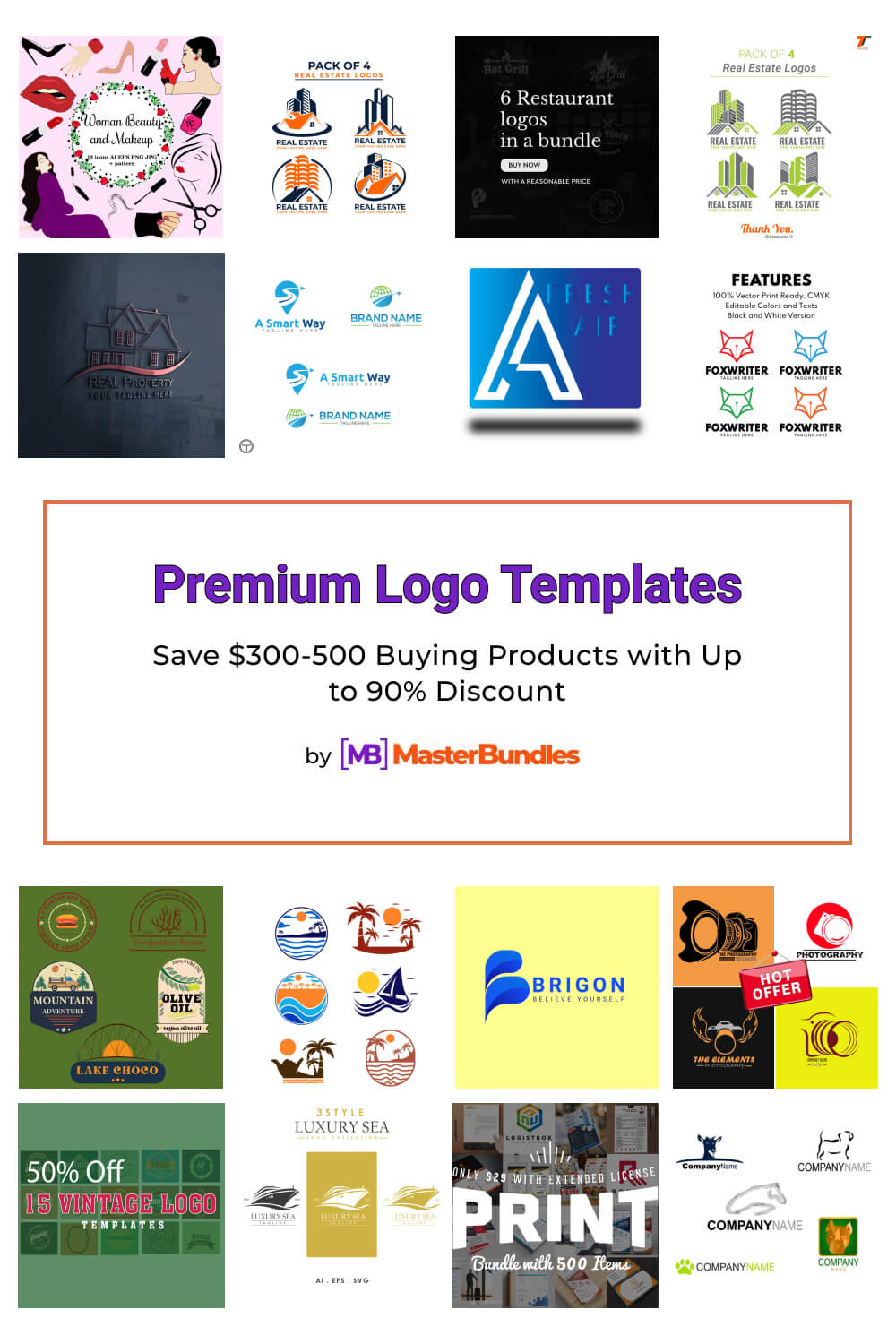 premium logo templates pinterest image.
