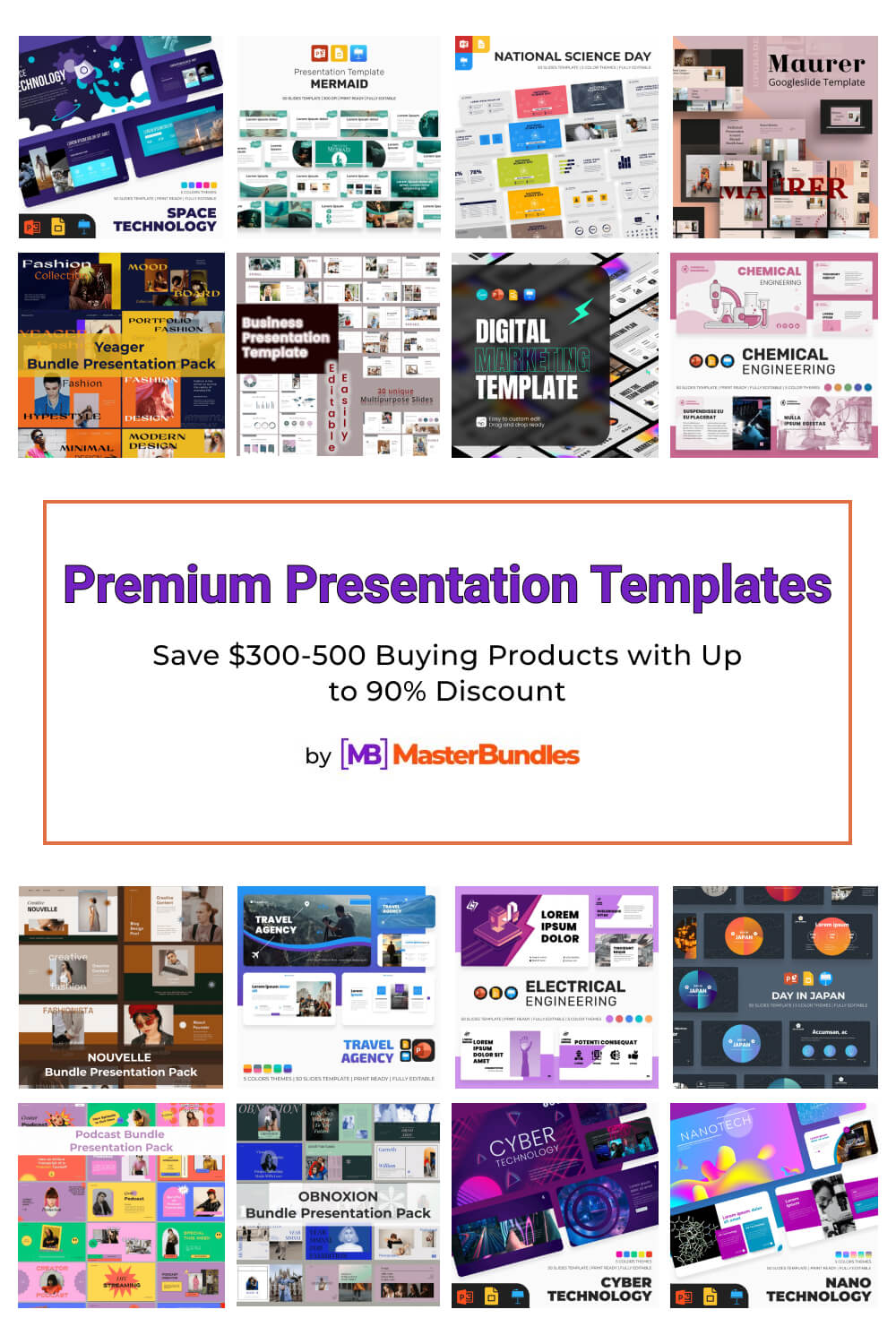 premium presentation templates pinterest image.
