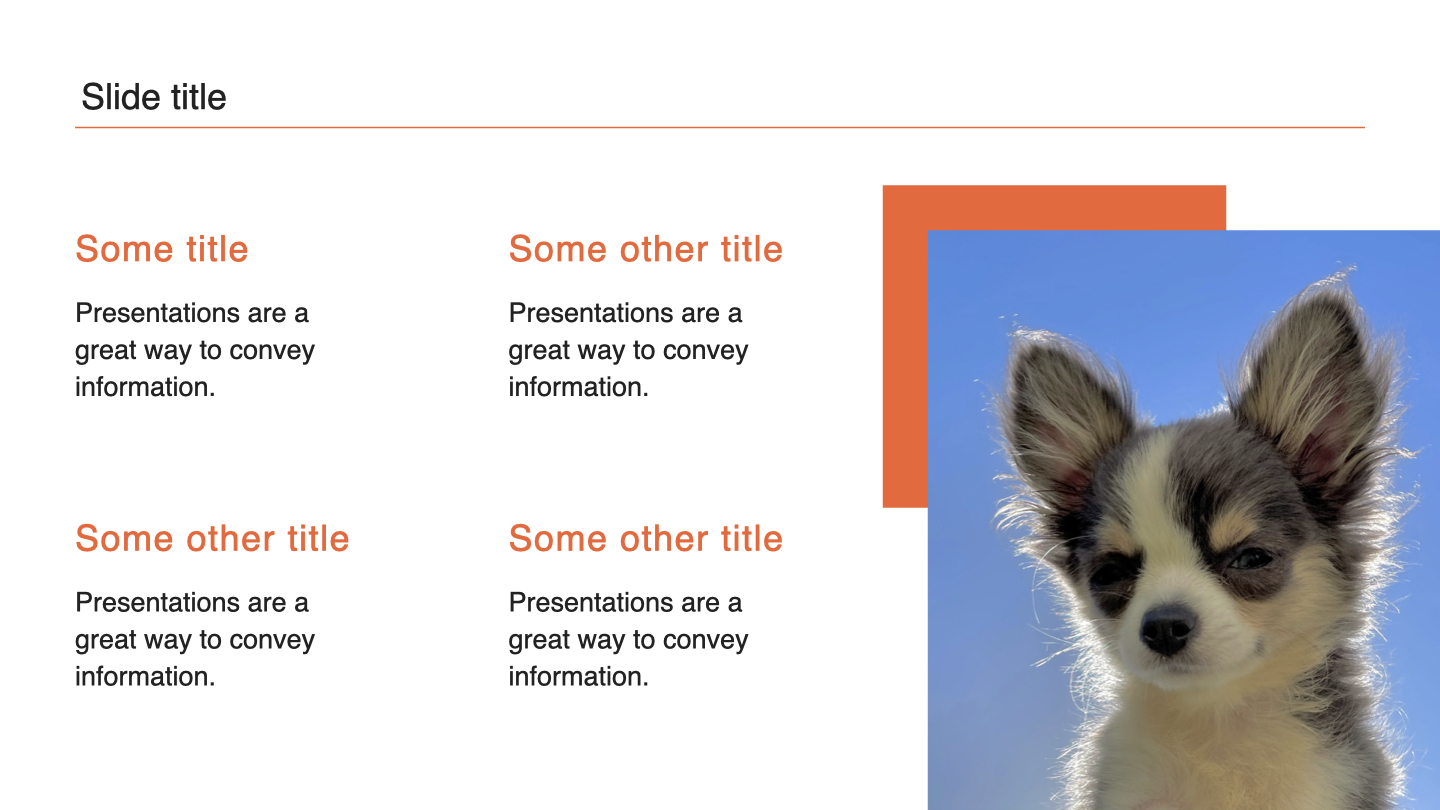 Nice slide for describing your team.