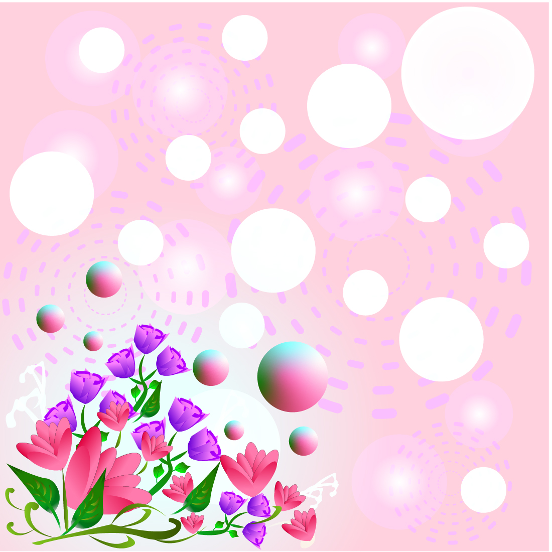 Beautiful flower background preview.