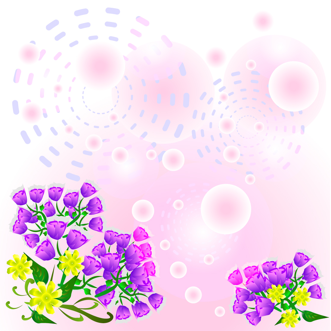 Beautiful flower background cover.
