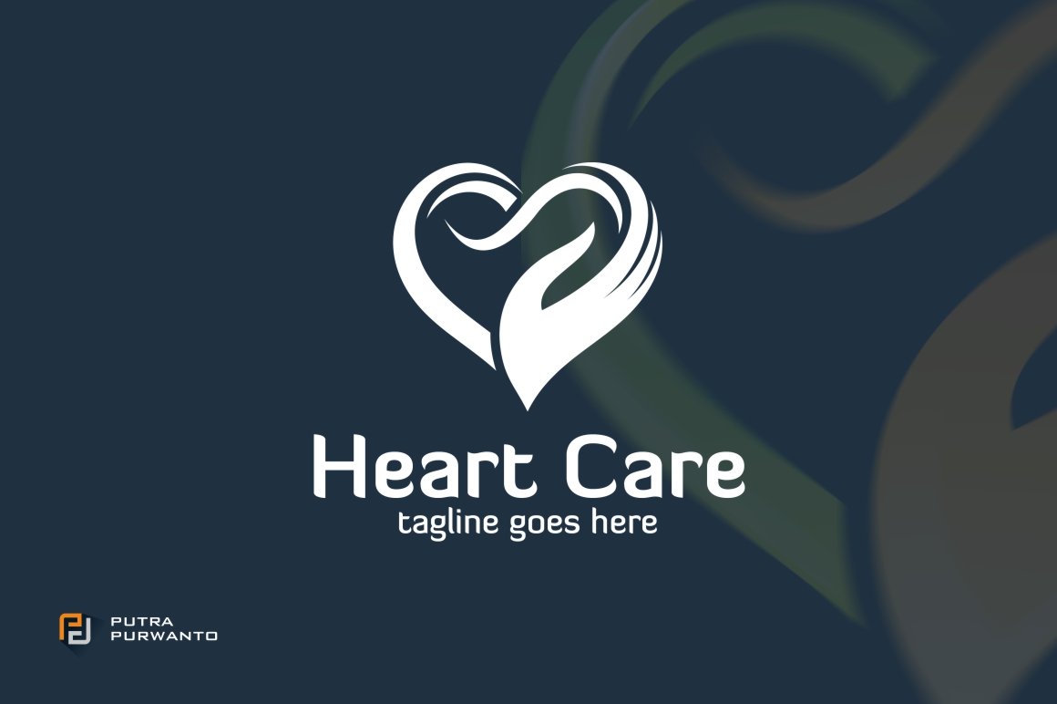 Simple illustration with heart logo.