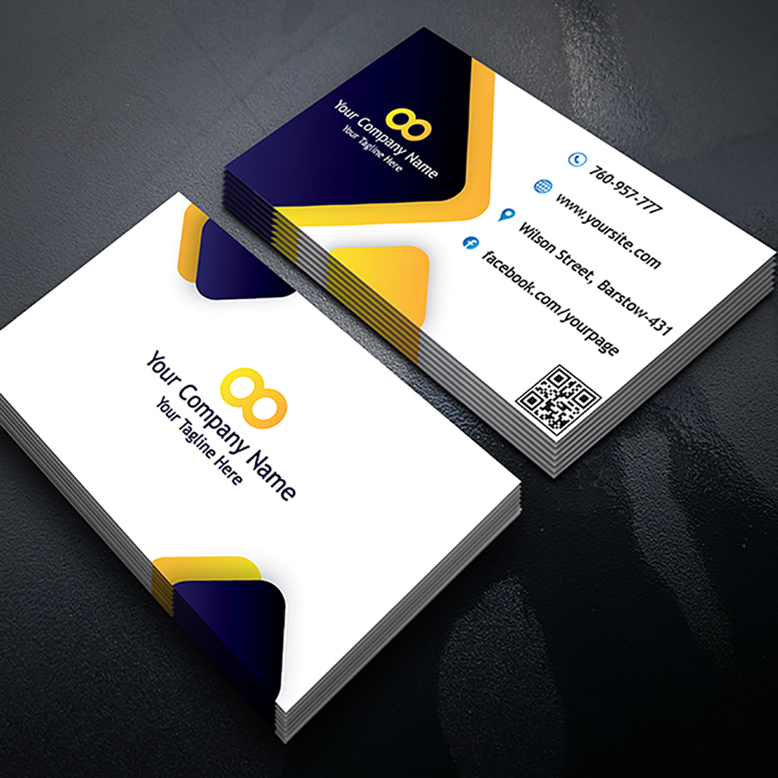 Outstanding & Professional Modern Business Card Design preview image.