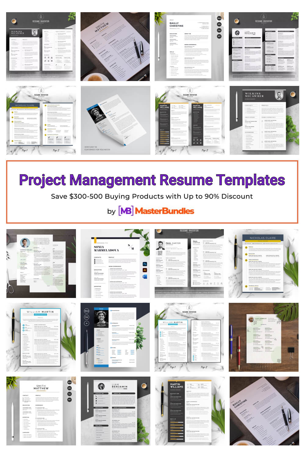 project management resume templates pinterest image.