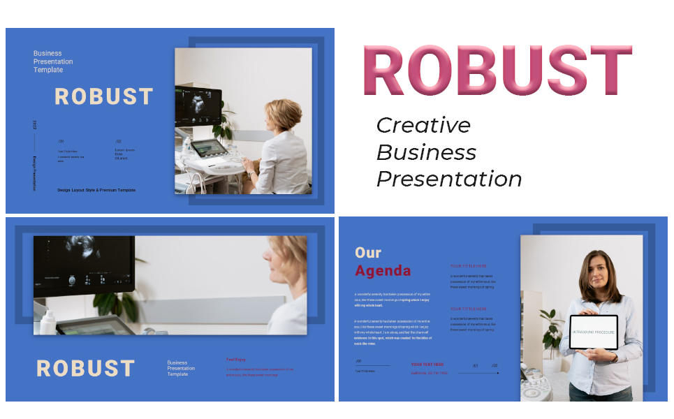 Creative Business Presentation PowerPoint Template promotion slide.