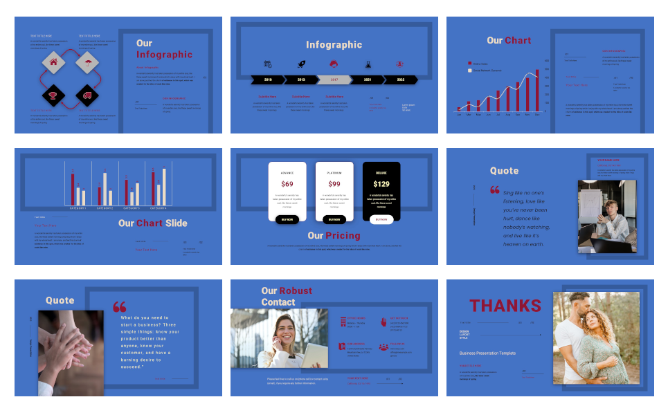 promotion slide Creative Business Presentation PowerPoint Template.