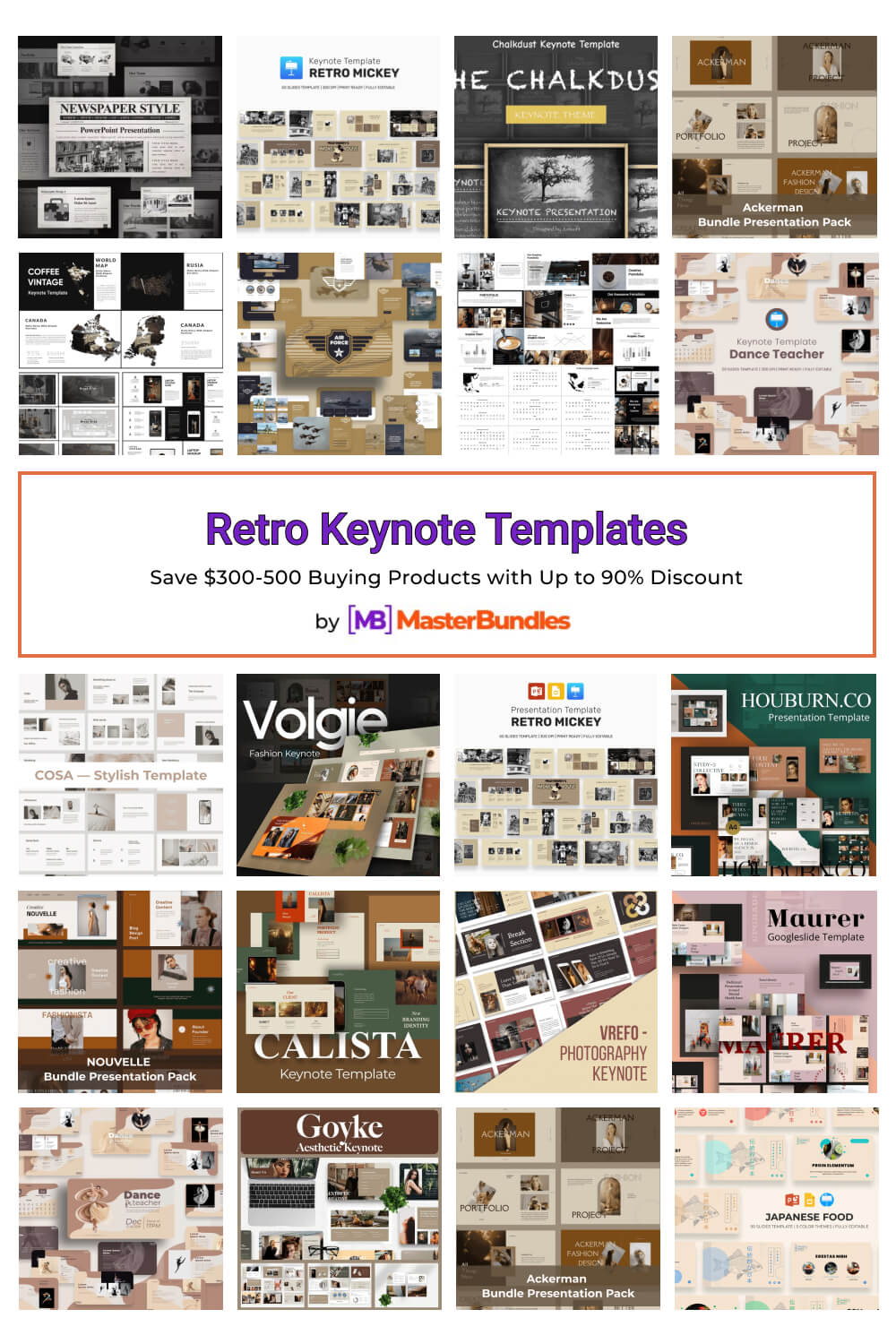 retro keynote templates pinterest image.