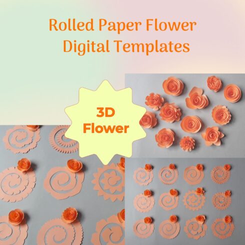 Rolled Flower SVG main cover.