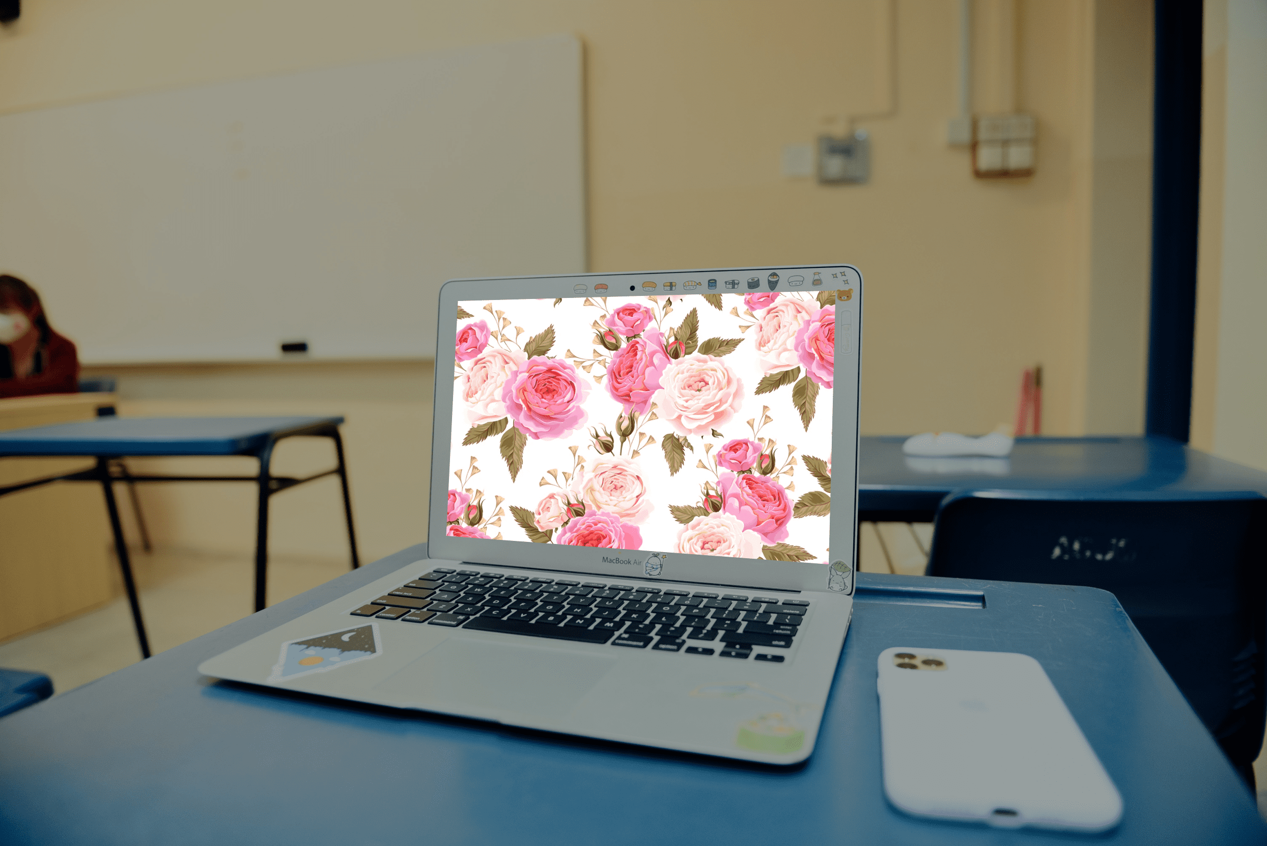 Rose Pattern - laptop.