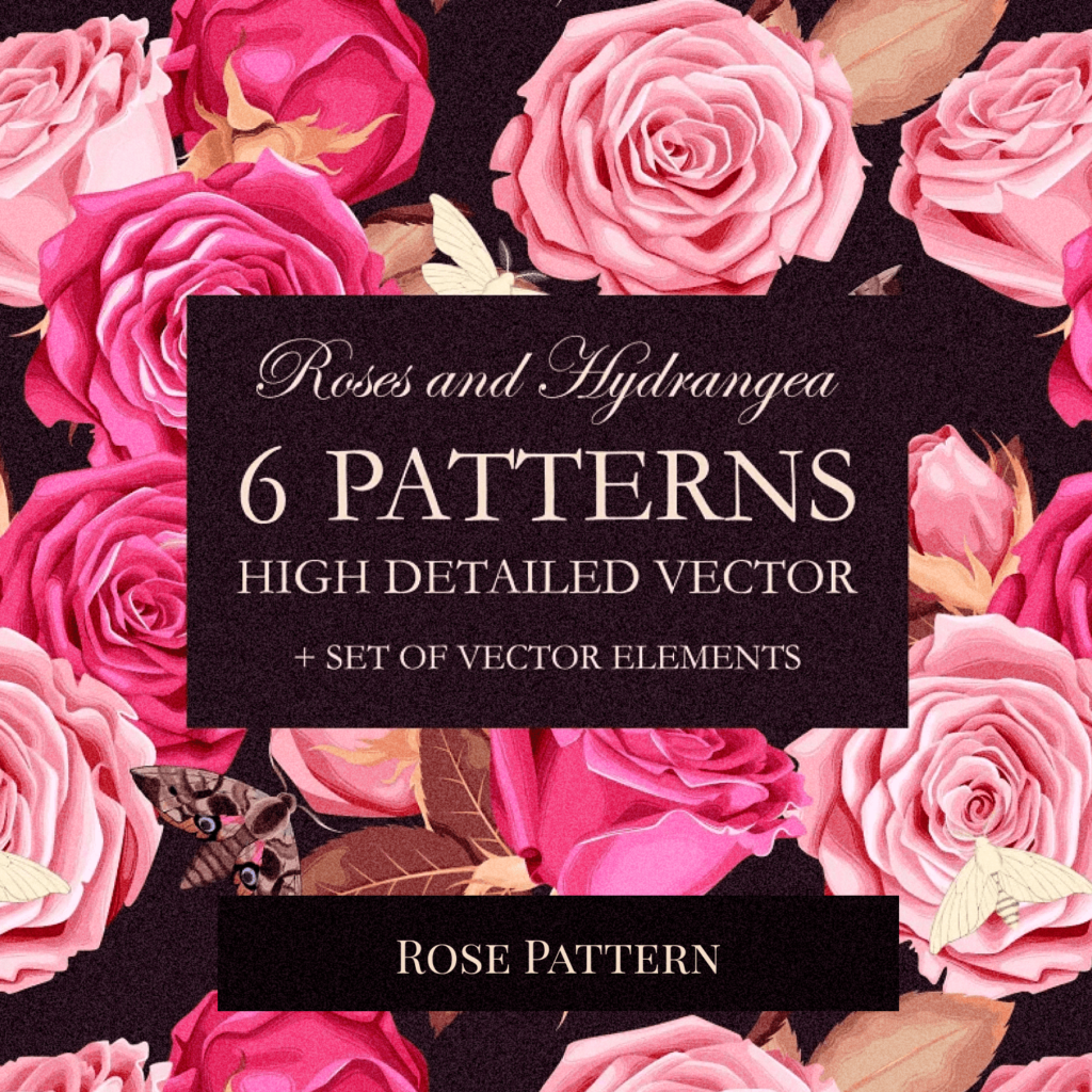 6 Rose Patterns | Master Bundles