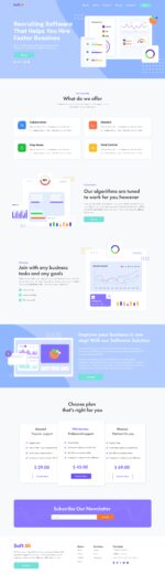 Saas Landing Page Template – MasterBundles