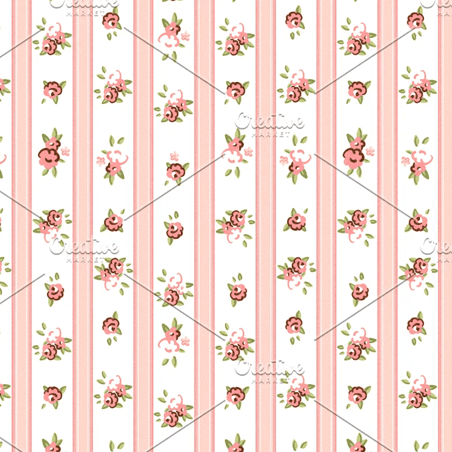 Shabby Chic Rose Digital Patterns cover.