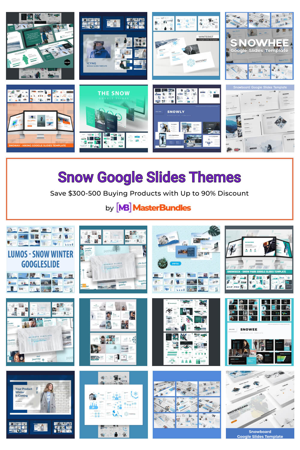 snow google slides themes pinterest image.