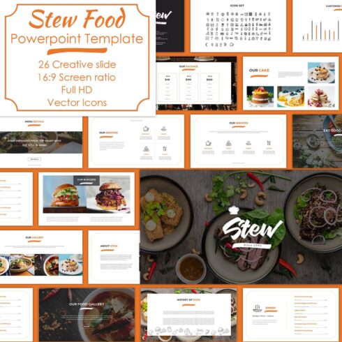 Stew food powerpoint template.