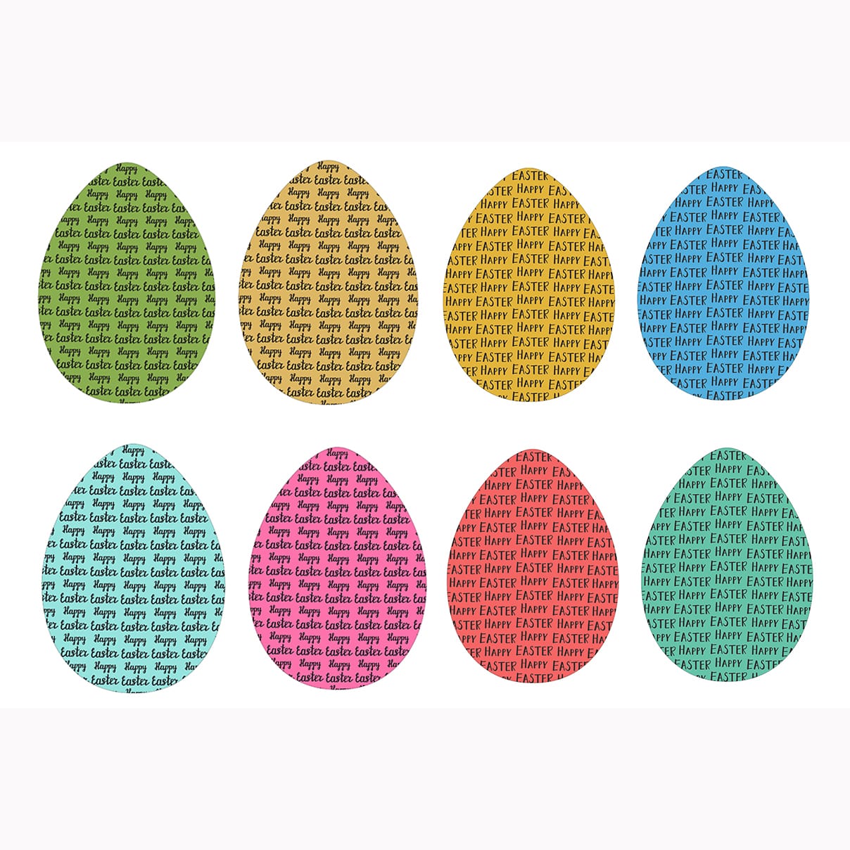 Vintage Easter Collection stickers eggs.