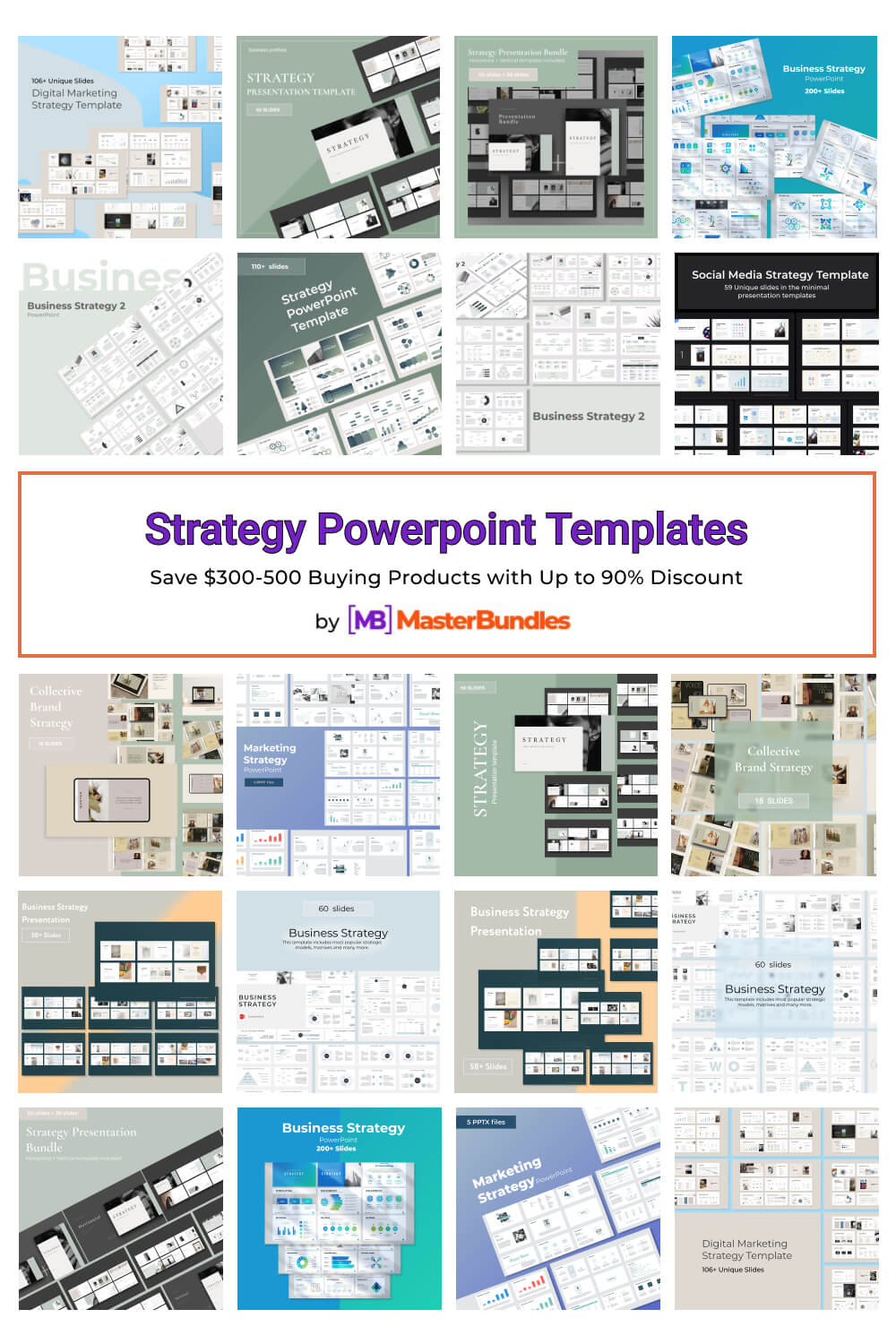 strategy powerpoint templates pinterest image.