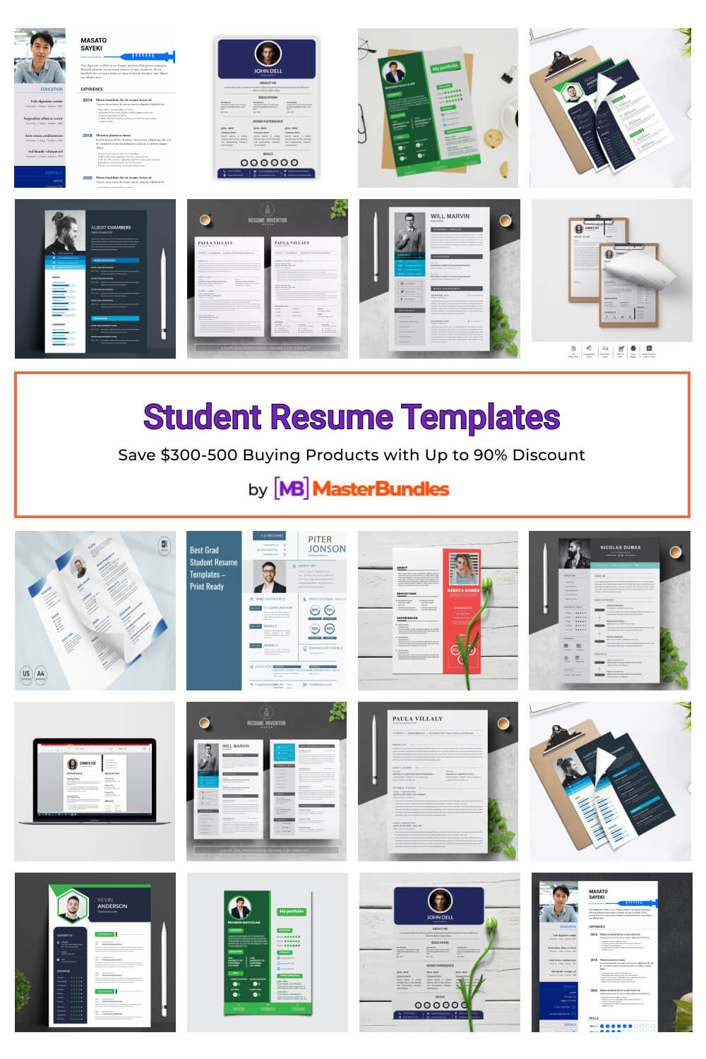 student resume templates pinterest image.