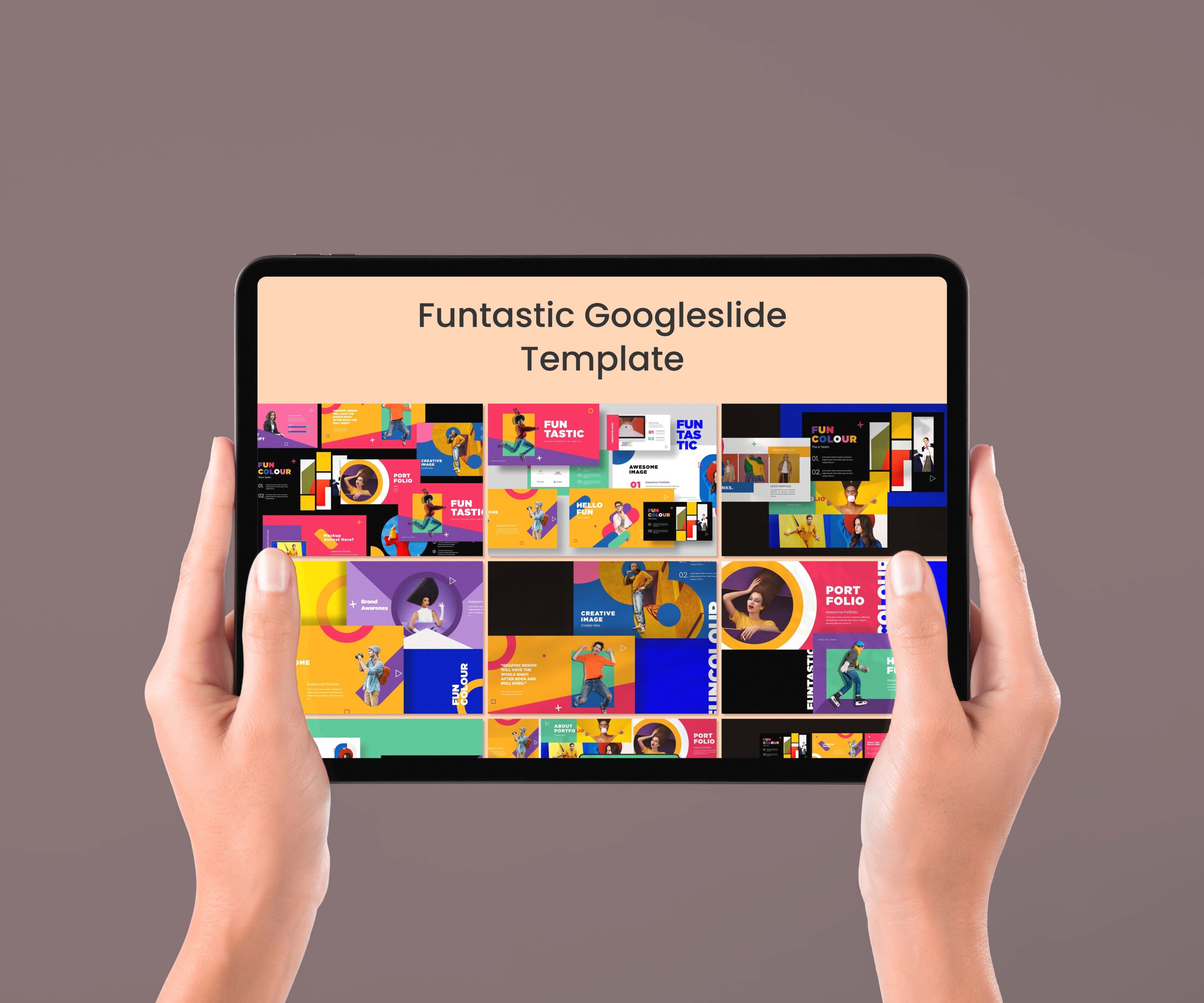 Funtastic Googleslide Template - tablet preview.