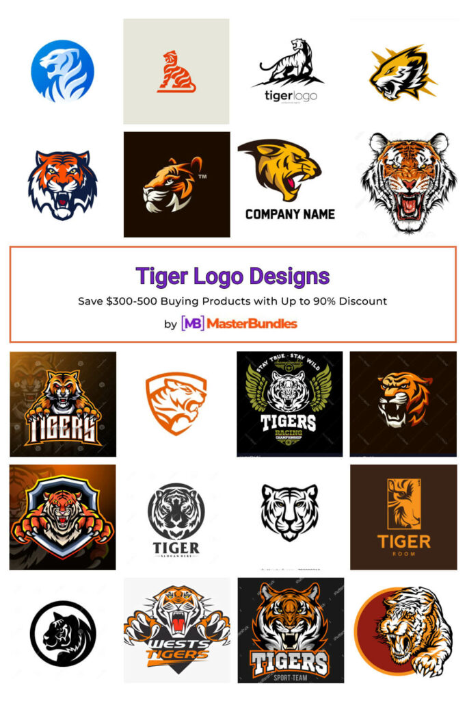 221+ Tiger Logo Designs for 2024 - MasterBundles