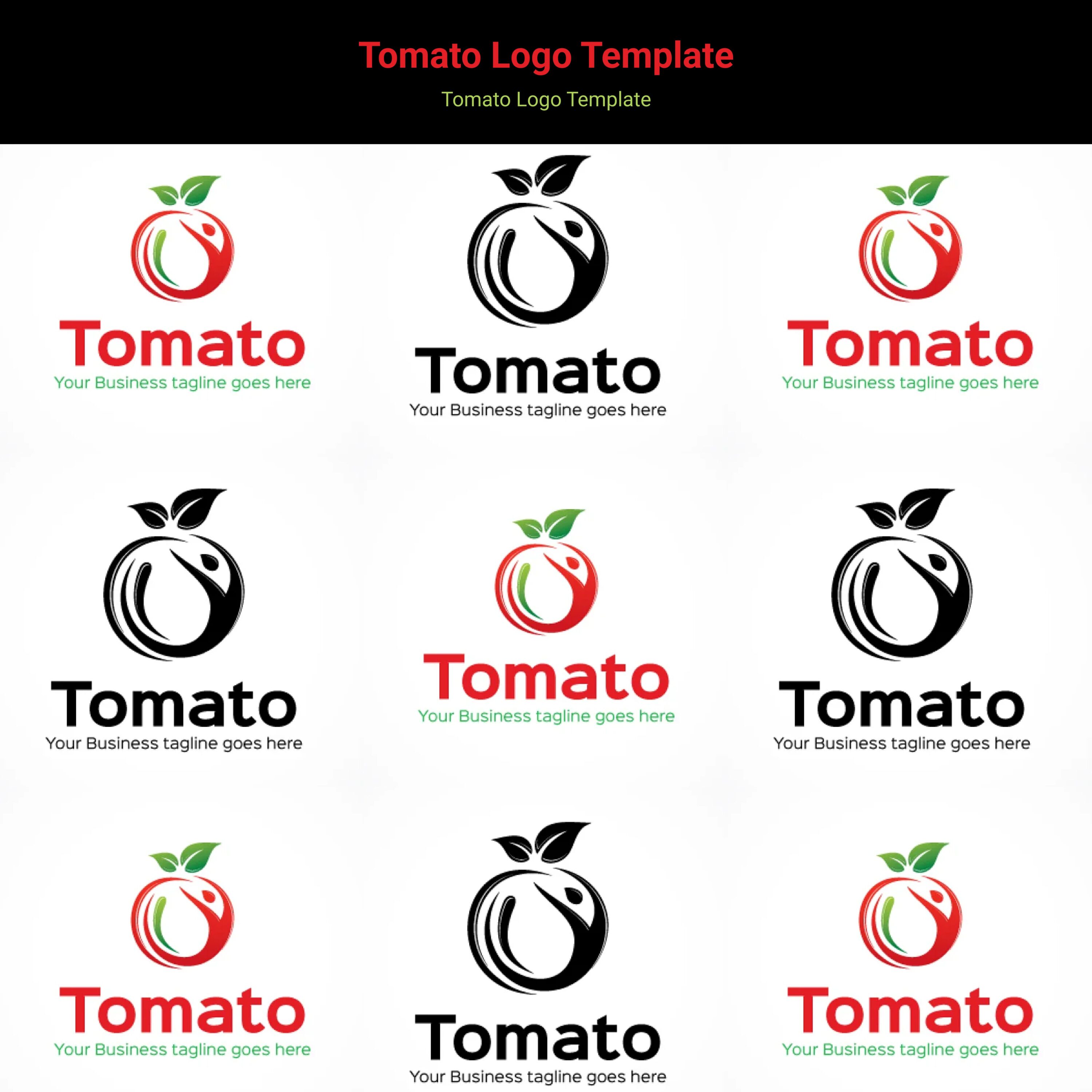Tomato Logo Template cover.
