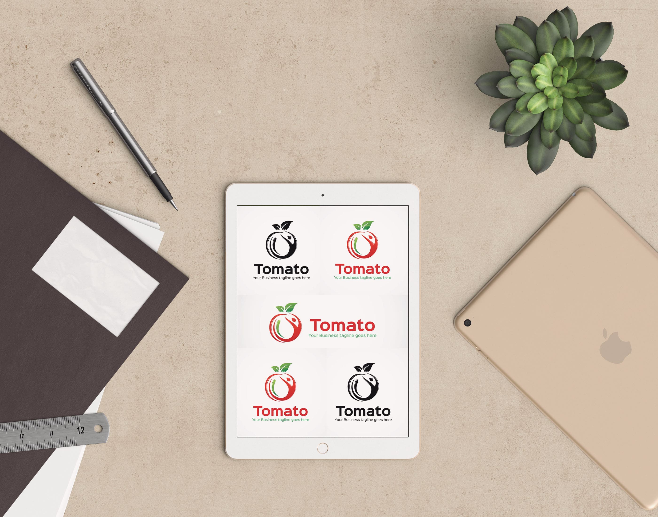 Tomato Logo Template - tablet.