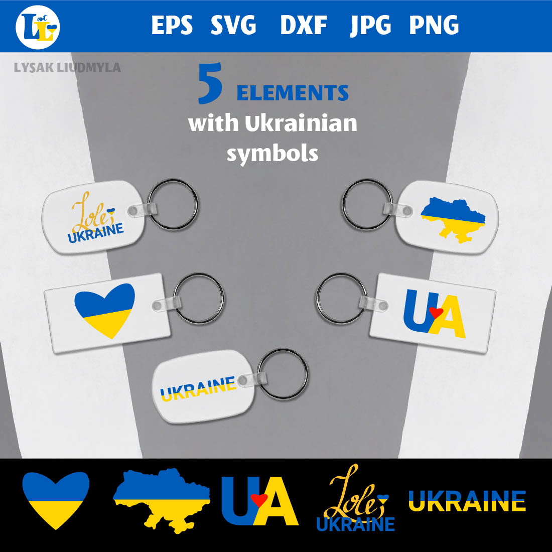 Vector Clipart with Cute Ukrainian Characters