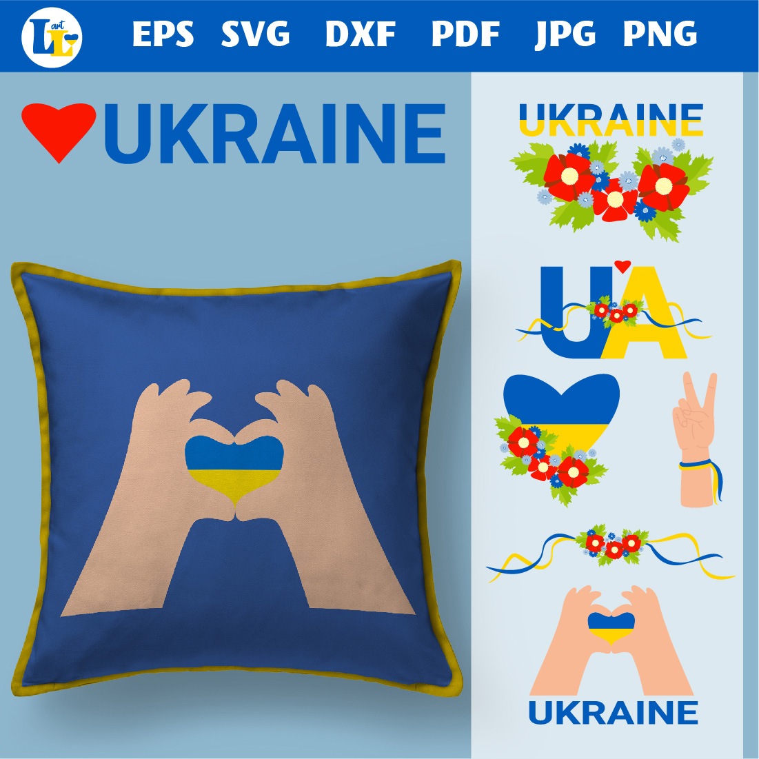 Ukraine SVG Bundle. Ukraine symbols clipart and sublimation “I’m from Ukraine”