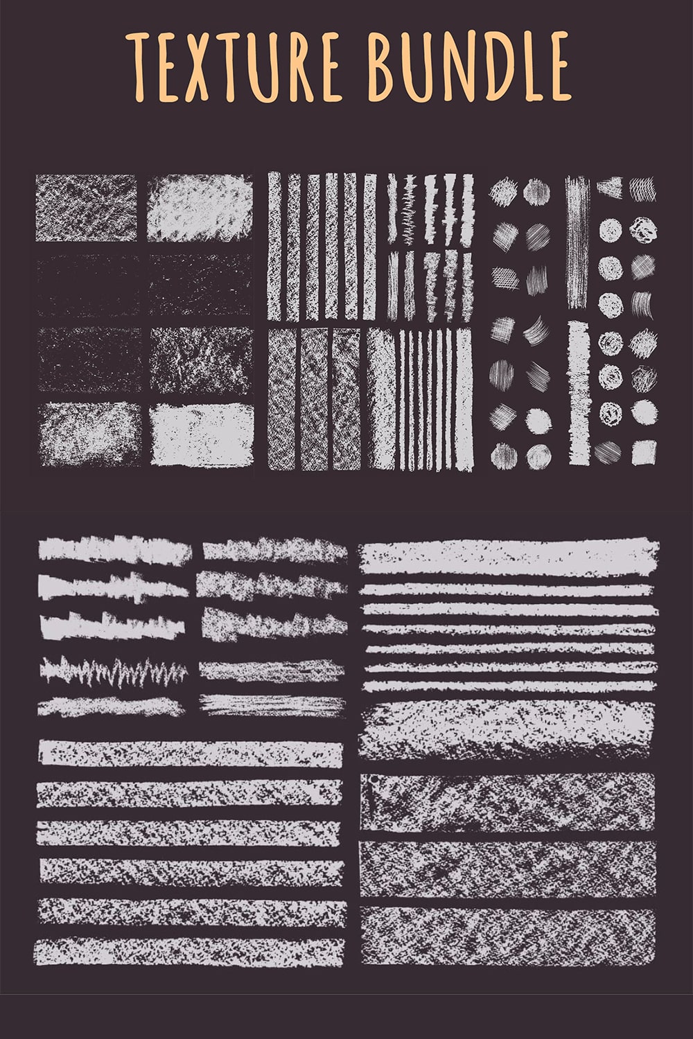 Hand Drawn Textures Collection pinterest image.