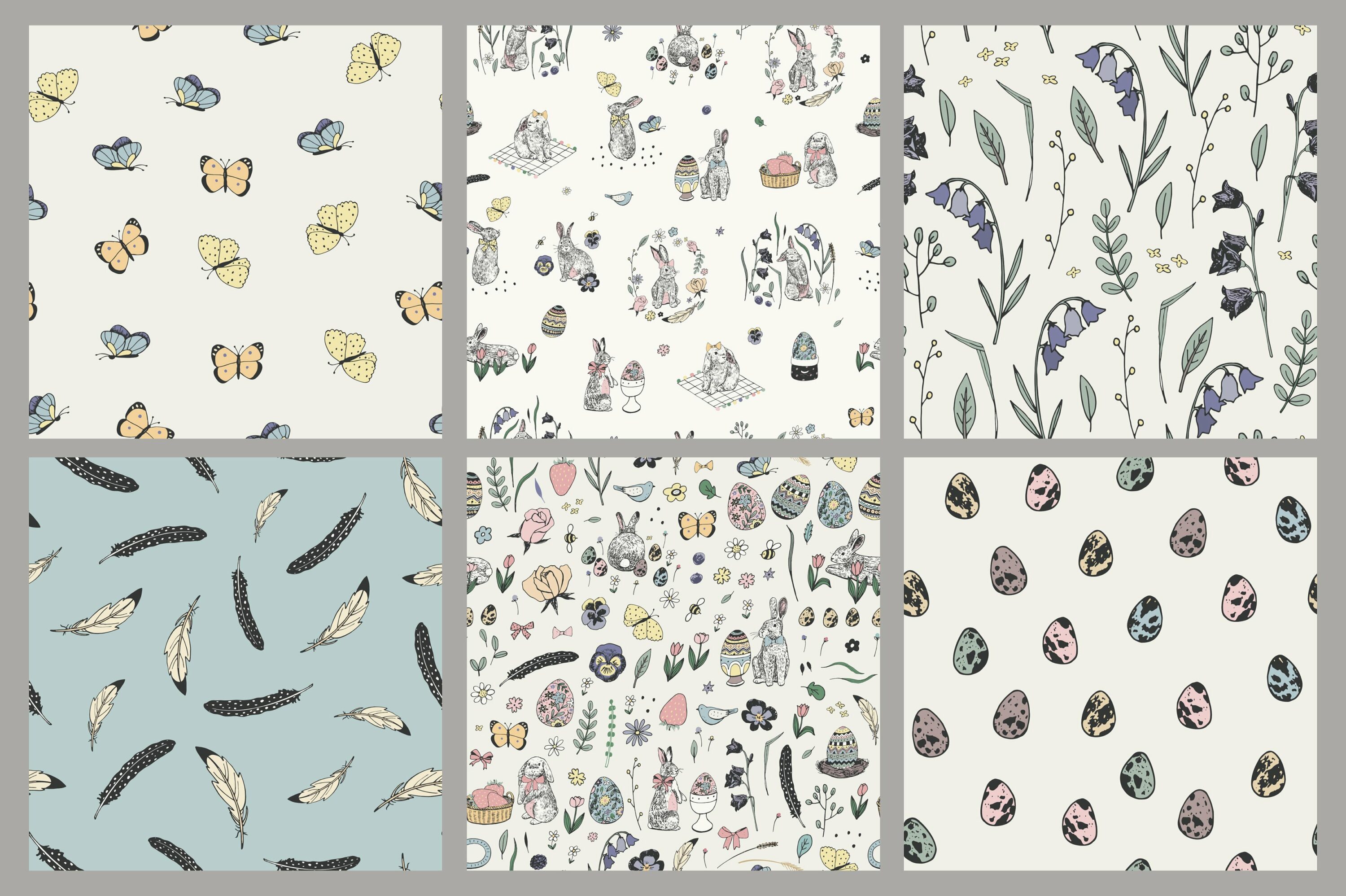 Big set for different easter textures.