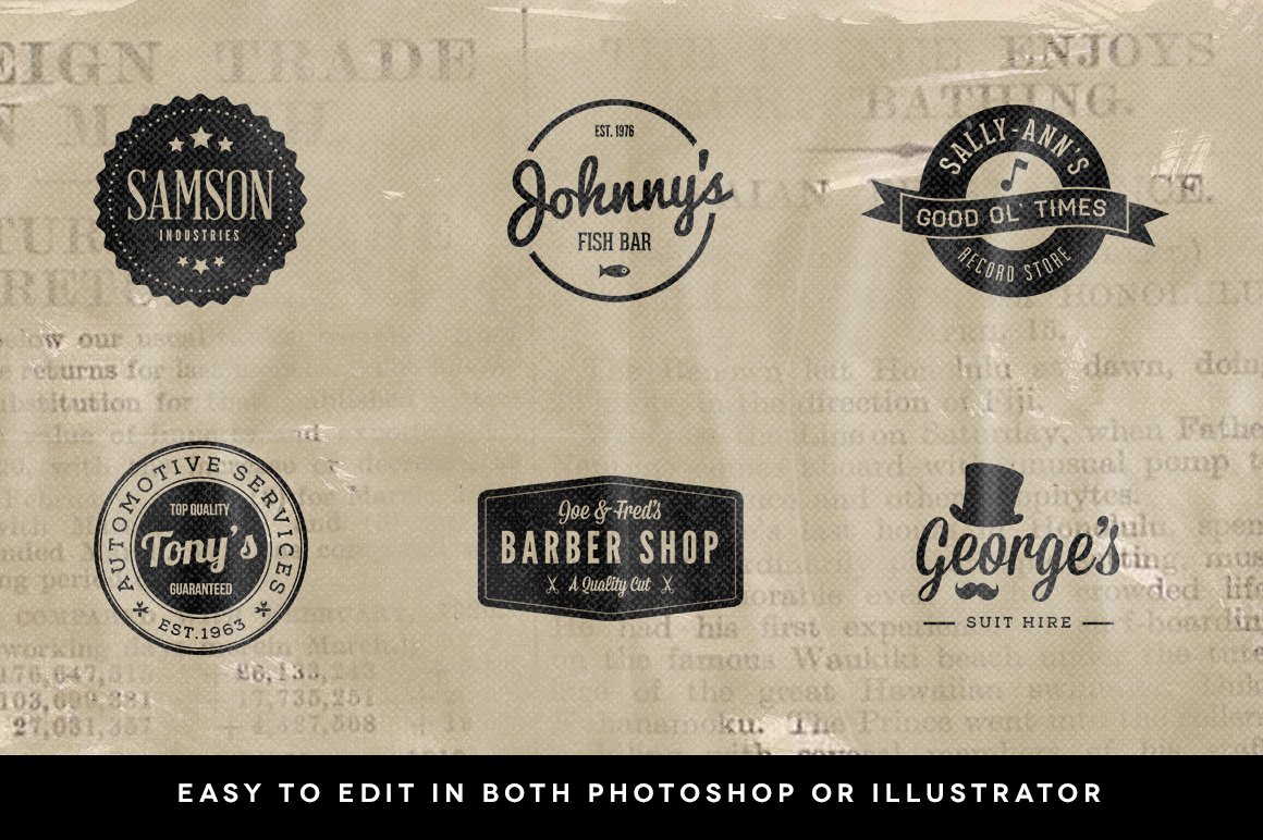 Various of barber logos for you