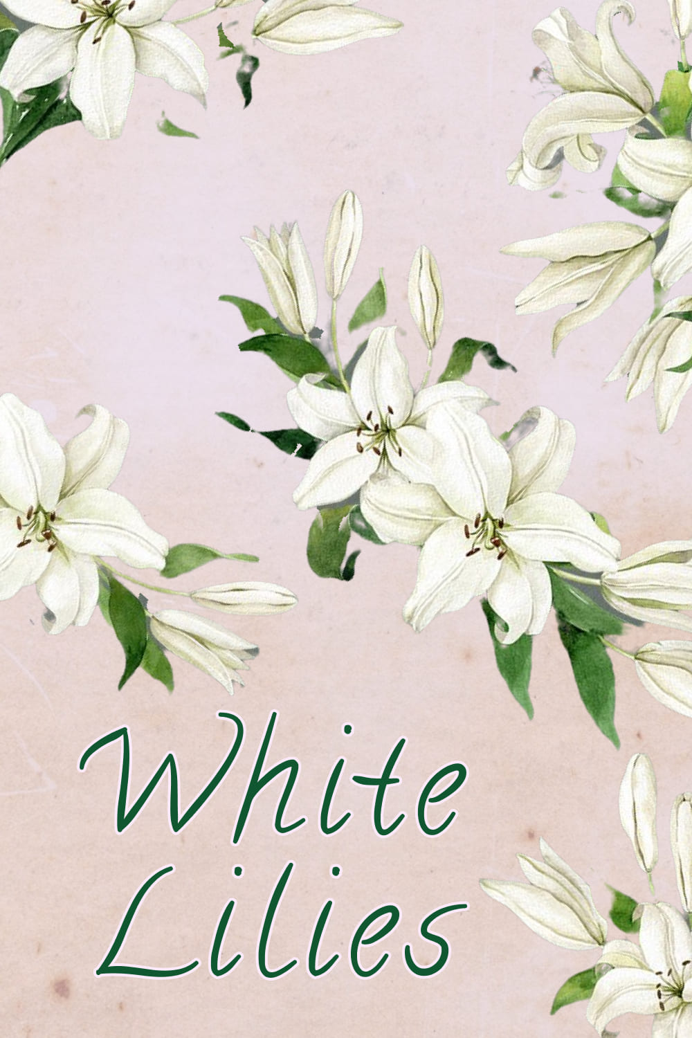 White Lilies Watercolor Set - preview image.