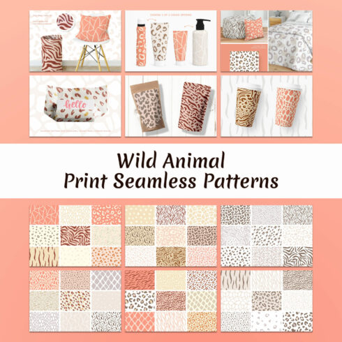 Wild Animal Print Seamless Patterns.