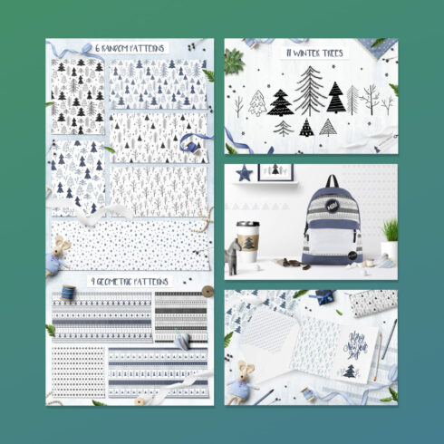 Winter Forest Seamless Patterns – MasterBundles