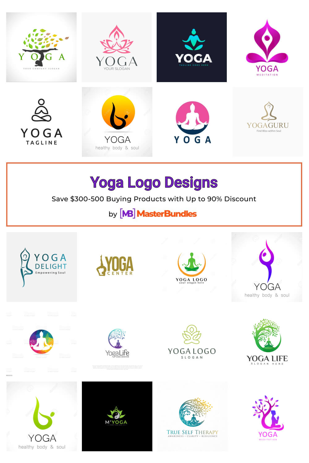yoga logo designs pinterest image.