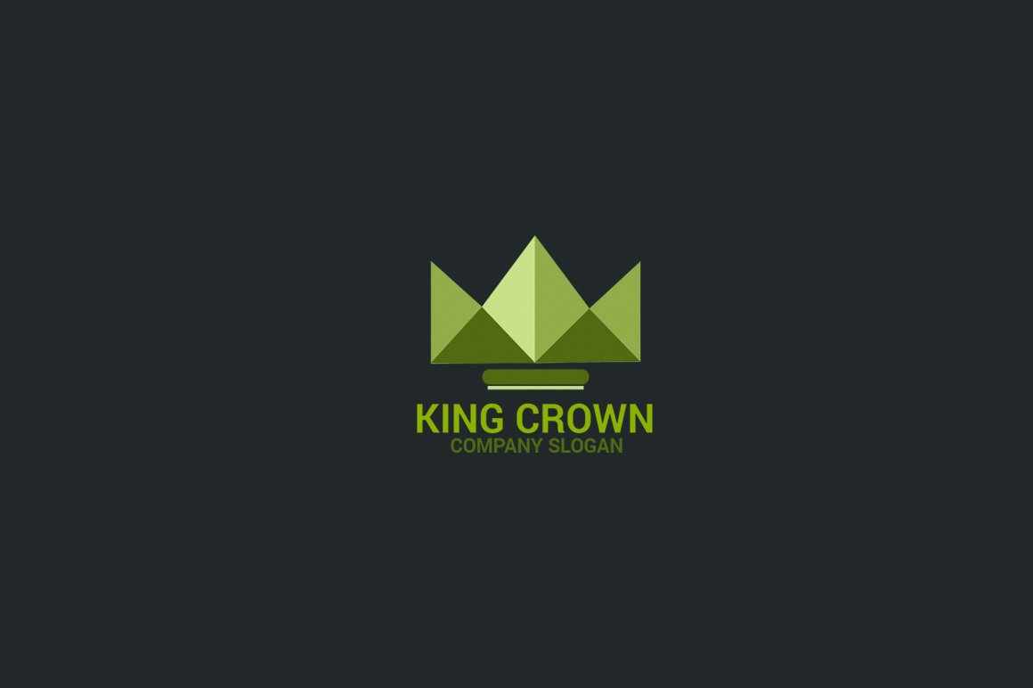 Black background with a green crown logo.