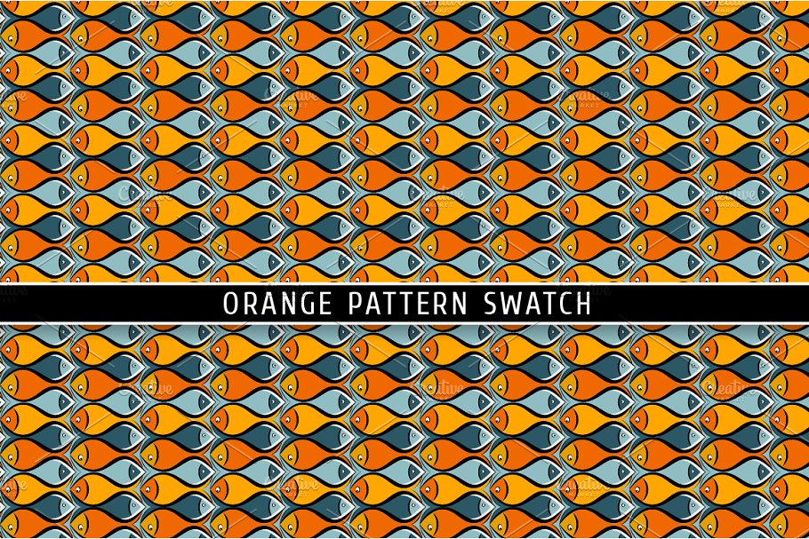 Orange Pattern Swatch.