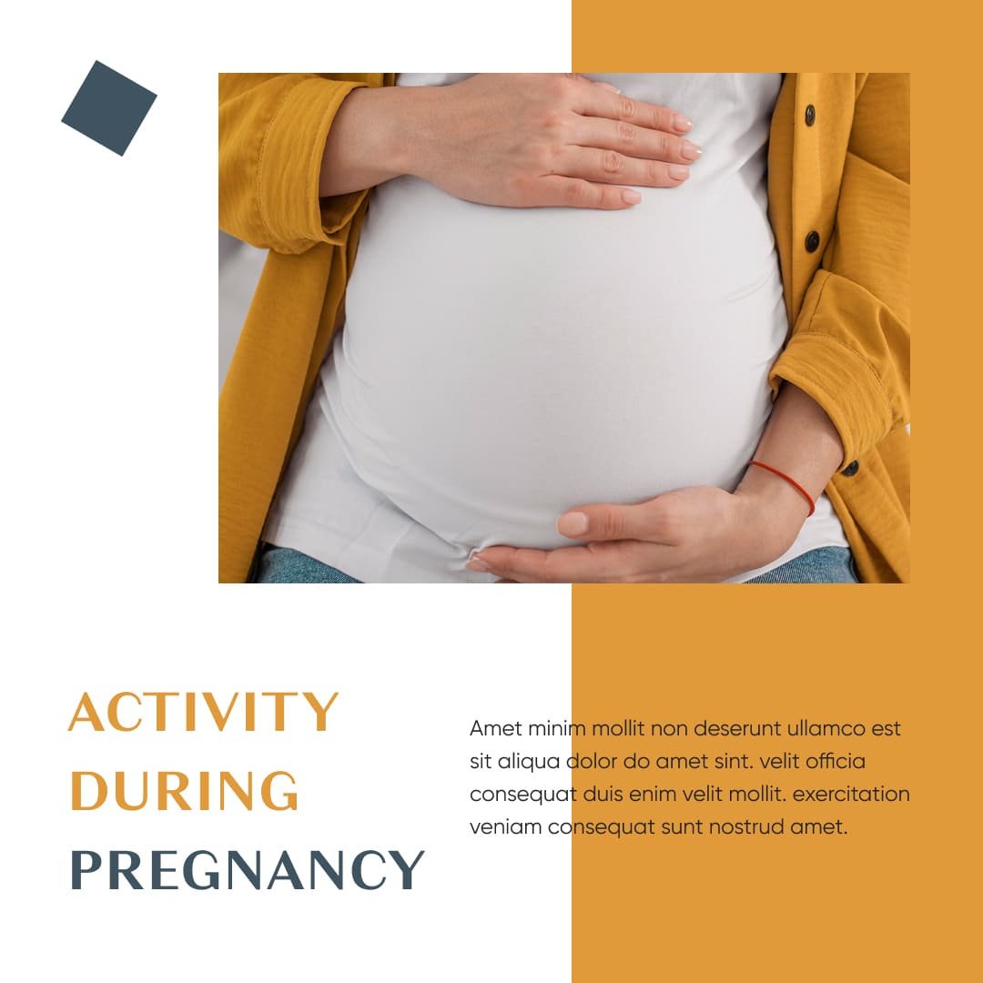 Two colored template for pregnancy topic.