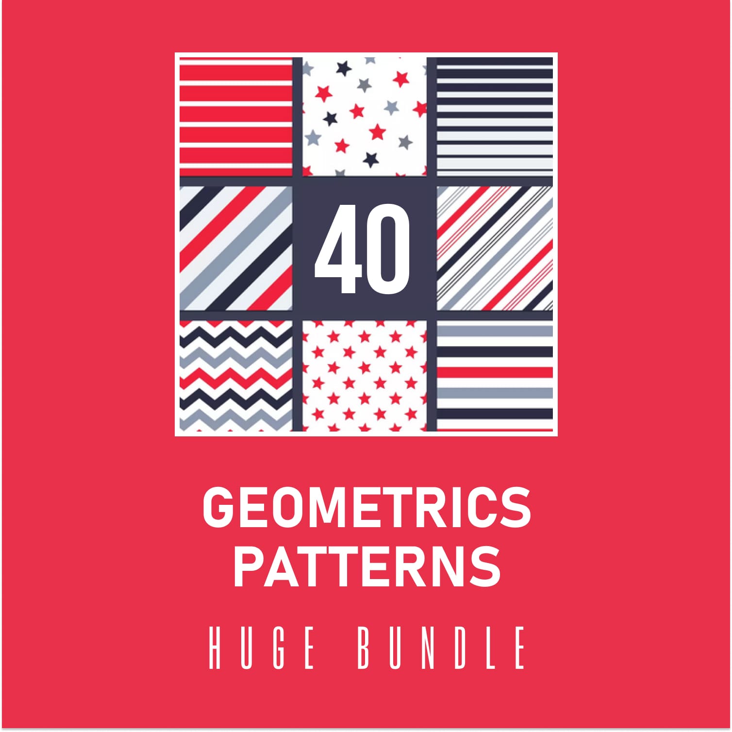 40 Geometrics Patterns Huge Bundle .