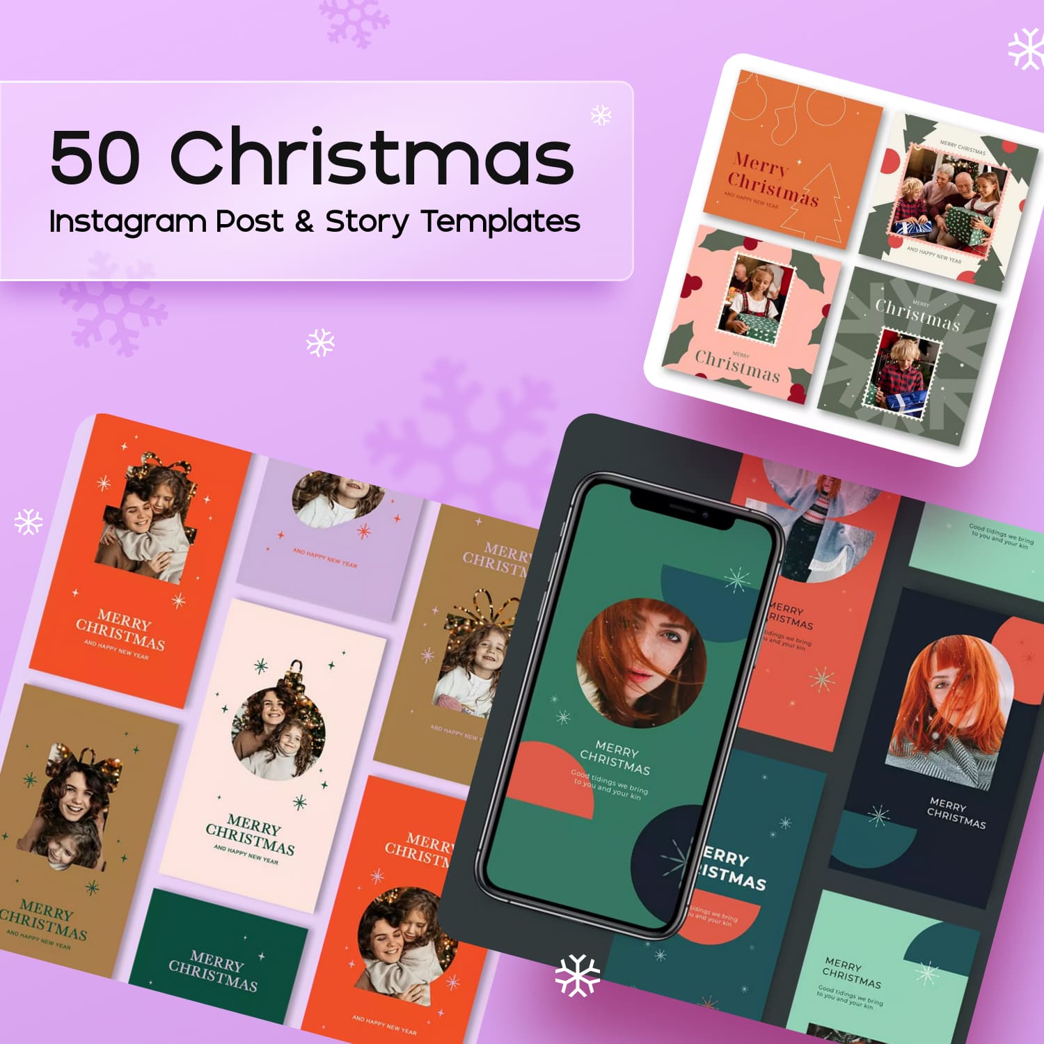 50 Christmas Instagram Post & Story Templates.