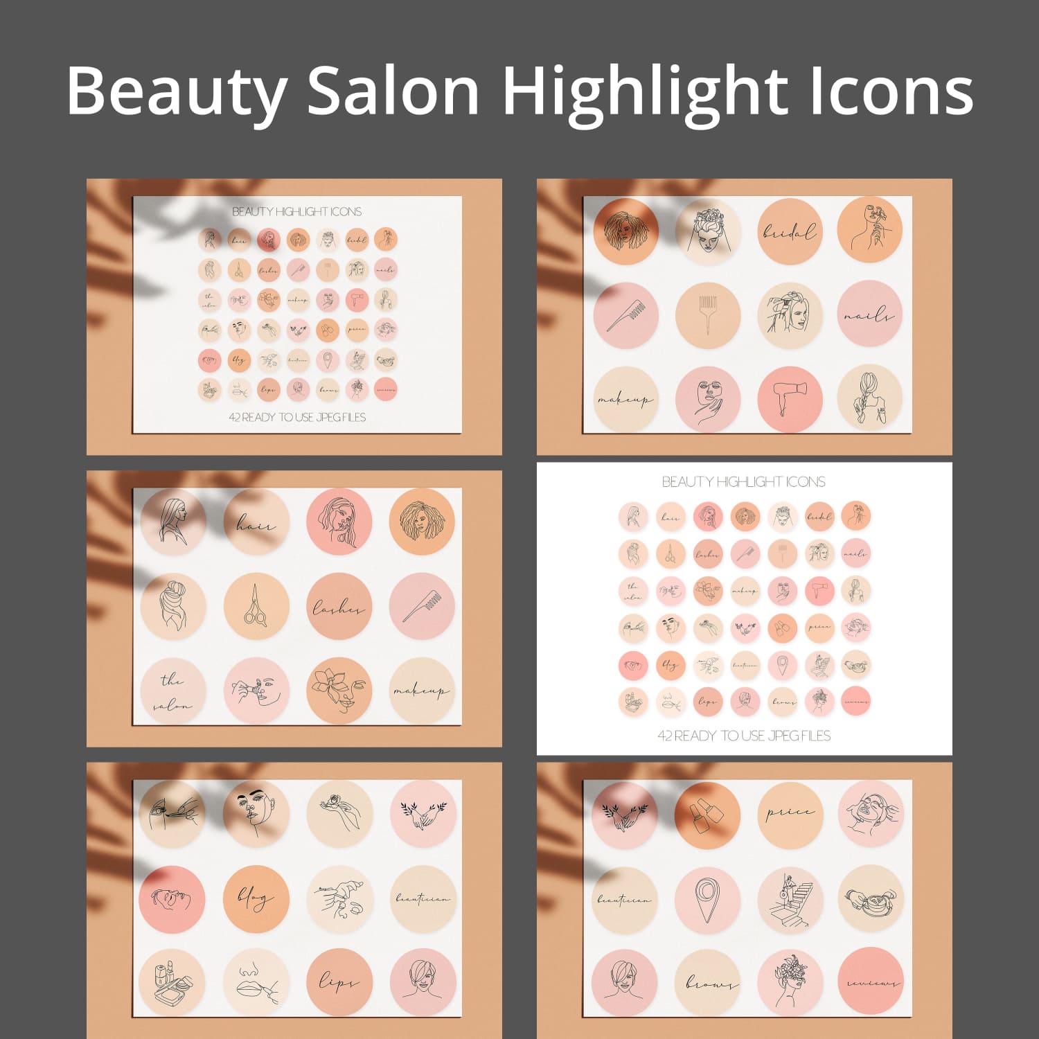Beauty Salon Highlight Icons - main image preview.