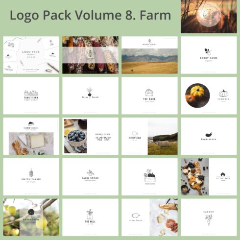 Logo Pack Volume 8. Farm.