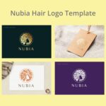 Nubia Hair Logo Template - main image preview.