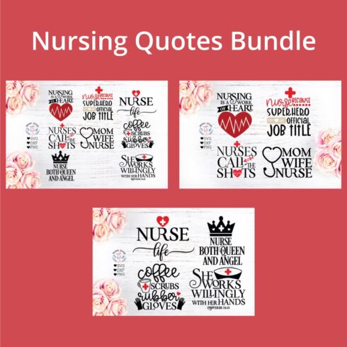 Nurse SVG - Nursing Quotes Bundle.