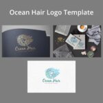 Ocean Hair Logo Template - main image preview.