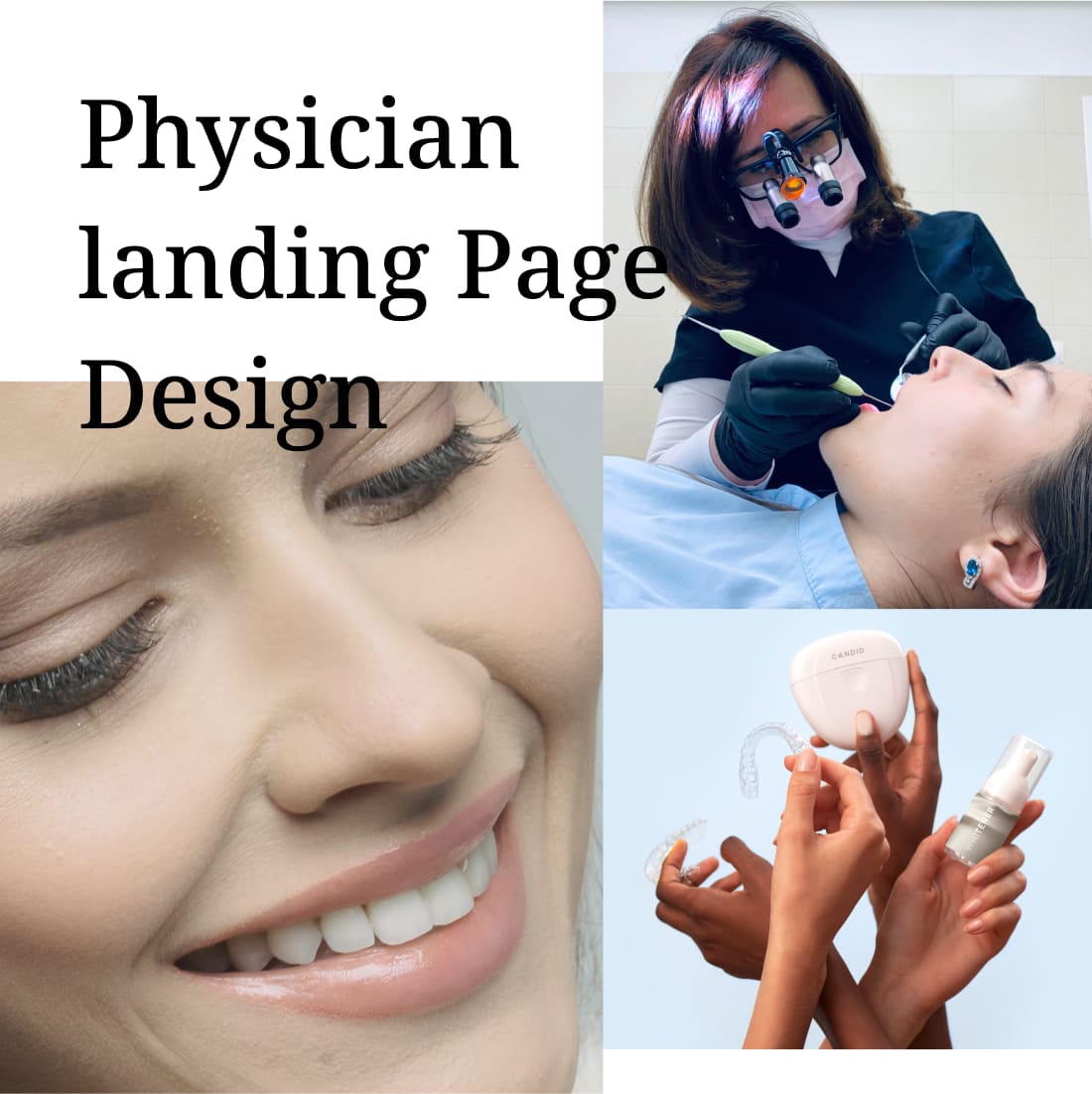 physician landing page template.