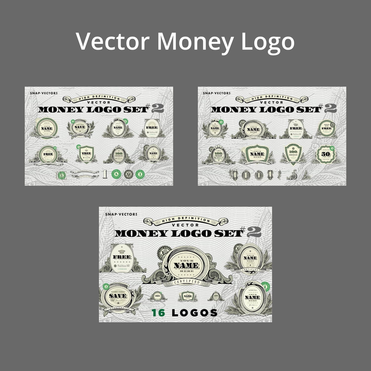 Vector Money Logo Set #2.