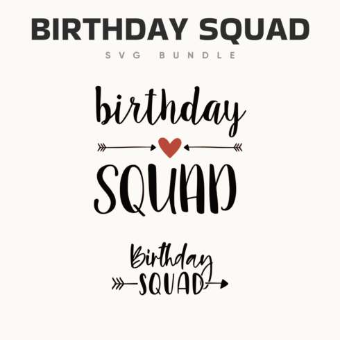 birthday squad svg.